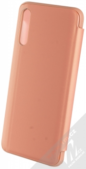 1Mcz Clear View flipové pouzdro pro Samsung Galaxy A50, Galaxy A30s růžová (pink) zezadu
