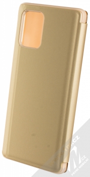 1Mcz Clear View flipové pouzdro pro Samsung Galaxy S10 Lite zlatá (gold) zezadu