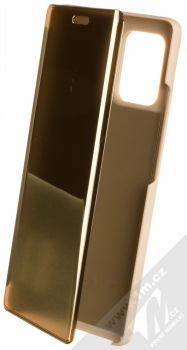 1Mcz Clear View flipové pouzdro pro Samsung Galaxy S10 Lite zlatá (gold)