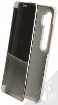 1Mcz Clear View flipové pouzdro pro Xiaomi Mi Note 10 Lite stříbrná (silver)