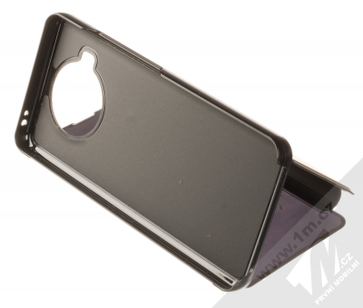 1Mcz Clear View flipové pouzdro pro Xiaomi Mi 10T Lite 5G černá (black) stojánek