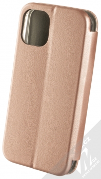 1Mcz Elegance Book flipové pouzdro pro Apple iPhone 12 mini růžově zlatá (rose gold) zezadu