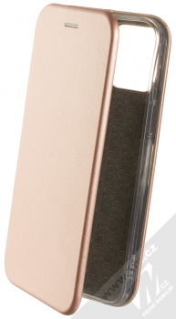 1Mcz Elegance Book flipové pouzdro pro Apple iPhone 12 Pro Max růžově zlatá (rose gold)