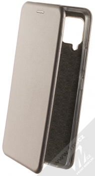 1Mcz Elegance Book flipové pouzdro pro Samsung Galaxy A42 5G kovově šedá (steel)
