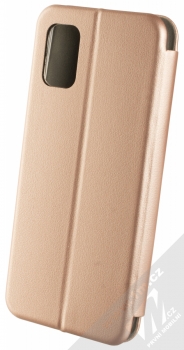 1Mcz Elegance Book flipové pouzdro pro Samsung Galaxy M51 růžově zlatá (rose gold) zezadu