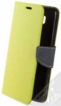 1Mcz Fancy Book Black flipové pouzdro pro LG G7 ThinQ limetkově zelená modrá (lime blue)