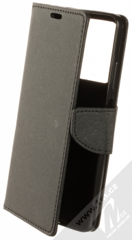1Mcz Fancy Book flipové pouzdro pro Xiaomi Redmi Note 12 Pro 5G, Poco X5 Pro černá (black)