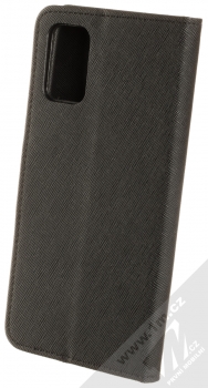 1Mcz Fancy Book flipové pouzdro pro Samsung Galaxy A02s černá (black) zezadu