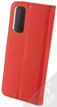 1Mcz Fancy-CY Book flipové pouzdro pro Xiaomi Redmi Note 11 (Global version), Note 11S (Global version) červená modrá (red blue) zezadu