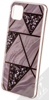 1Mcz Geometric Marble Cover ochranný kryt pro Samsung Galaxy A22 5G šedá (grey)