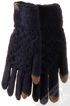 1Mcz Gloves Honeycomb pletené rukavice pro kapacitní dotykový displej námořnická modrá (navy blue)