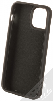 1Mcz Grip Ring ochranný kryt s držákem na prst pro Apple iPhone 13 mini černá (black) zepředu