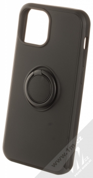 1Mcz Grip Ring ochranný kryt s držákem na prst pro Apple iPhone 13 mini černá (black)
