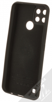 1Mcz Grip Ring Skinny ochranný kryt s držákem na prst pro Realme C21Y, Realme C25Y černá (black) zepředu