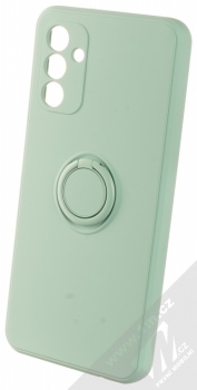 1Mcz Grip Ring Skinny ochranný kryt s držákem na prst pro Samsung Galaxy A04s, Galaxy A13 5G mátově zelená (mint green)