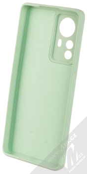 1Mcz Grip Ring Skinny ochranný kryt s držákem na prst pro Xiaomi 12 Pro mátově zelená (mint green) zepředu