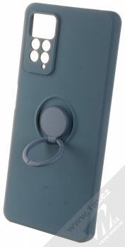 1Mcz Grip Ring Skinny ochranný kryt s držákem na prst pro Xiaomi Redmi Note 11 Pro 4G (Global version), Redmi Note 11 Pro 5G (Global version) tmavě modrá (dark blue) držák