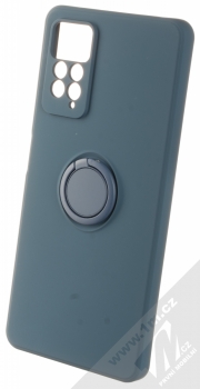 1Mcz Grip Ring Skinny ochranný kryt s držákem na prst pro Xiaomi Redmi Note 11 Pro 4G (Global version), Redmi Note 11 Pro 5G (Global version) tmavě modrá (dark blue)