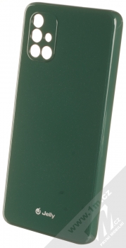 1Mcz Jelly TPU ochranný kryt pro Samsung Galaxy M51 tmavě zelená (dark green)