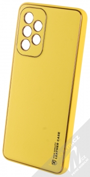 1Mcz Leather Case ochranný kryt pro Samsung Galaxy A33 5G žlutá (yellow)