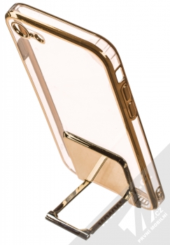 1Mcz Lux Kickstand ochranný kryt pro Apple iPhone 7, iPhone 8, iPhone SE (2020), iPhone SE (2022) zlatá (gold) stojánek