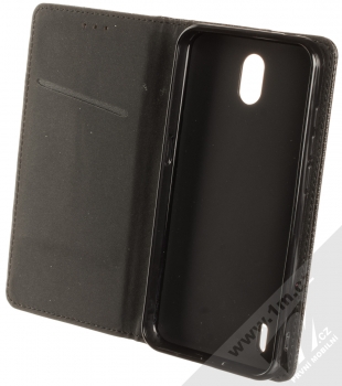 1Mcz Magnet Book Color flipové pouzdro pro Nokia 1.3 černá (black) otevřené