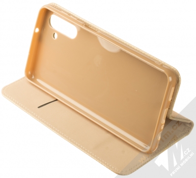 1Mcz Magnet Book Color flipové pouzdro pro Samsung Galaxy A13 5G zlatá (gold) stojánek