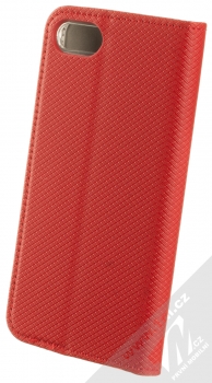 1Mcz Magnet Book flipové pouzdro pro Apple iPhone 7, iPhone 8, iPhone SE (2020), iPhone SE (2022) červená (red) zezadu