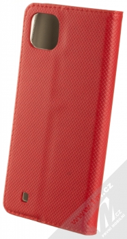 1Mcz Magnet Book flipové pouzdro pro Realme C11 (2021), Realme C20 červená (red) zezadu