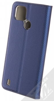 1Mcz Magnet Book flipové pouzdro pro Realme C21 tmavě modrá (dark blue) zezadu