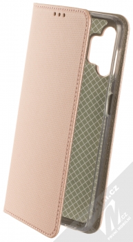 1Mcz Magnet Book flipové pouzdro pro Samsung Galaxy A32 5G růžově zlatá (rose gold)