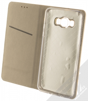1Mcz Magnet Book flipové pouzdro pro Samsung Galaxy J5 (2016) zlatá (gold) otevřené