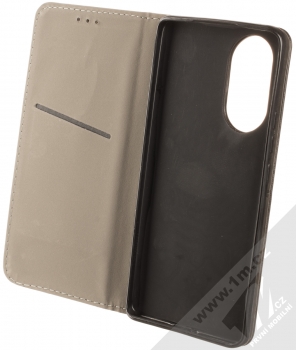 1Mcz Magnetic Book Color flipové pouzdro pro Huawei Nova 9, Honor 50 černá (black) otevřené