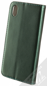 1Mcz Magnetic Book flipové pouzdro pro Huawei Y5 (2019), Honor 8S, 8S (2020) tmavě zelená (dark green) zezadu
