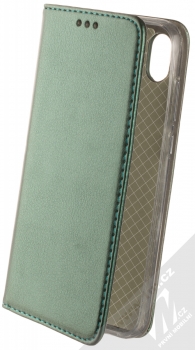 1Mcz Magnetic Book flipové pouzdro pro Huawei Y5 (2019), Honor 8S, 8S (2020) tmavě zelená (dark green)