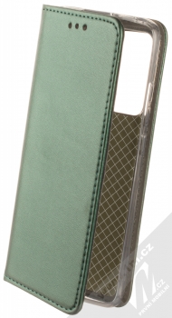 1Mcz Magnetic Book flipové pouzdro pro Xiaomi 12, Xiaomi 12X tmavě zelená (dark green)