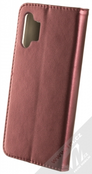 1Mcz Magnetic Book flipové pouzdro pro Samsung Galaxy A32 tmavě červená (dark red) zezadu