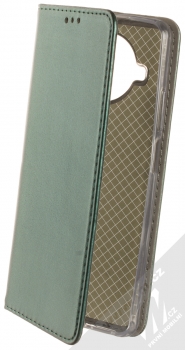 1Mcz Magnetic Book flipové pouzdro pro Xiaomi Mi 10T Lite 5G tmavě zelená (dark green)