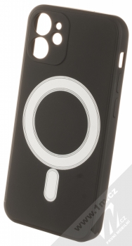 1Mcz MagSilicone TPU ochranný kryt s MagSafe pro Apple iPhone 12 mini černá (black)