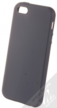 1Mcz Matt TPU ochranný silikonový kryt pro Apple iPhone 5, iPhone 5S, iPhone SE tmavě modrá (dark blue)