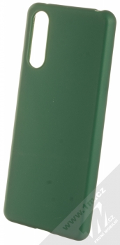 1Mcz Matt TPU ochranný silikonový kryt pro Sony Xperia 10 III tmavě zelená (forest green)