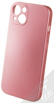 1Mcz Metallic TPU ochranný kryt pro Apple iPhone 13 růžová (pink)