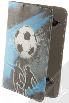 1Mcz Orbi Fotbal flipové pouzdro pro tablet od 7 do 8 palců černá modrá (black blue)
