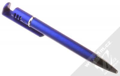 1Mcz Pero a stylus matné se stojánkem pro dotykové displeje modrá (blue) stojánek