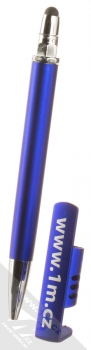 1Mcz Pero a stylus matné se stojánkem pro dotykové displeje modrá (blue) stylus detail