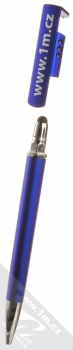 1Mcz Pero a stylus matné se stojánkem pro dotykové displeje modrá (blue)