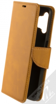 1Mcz Porter Book flipové pouzdro pro Samsung Galaxy A32 5G, Galaxy M32 5G okrově hnědá (ochre brown)
