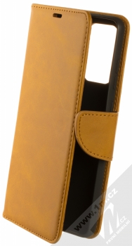 1Mcz Porter Book flipové pouzdro pro Samsung Galaxy A72, Galaxy A72 5G okrově hnědá (ochre brown)