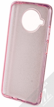1Mcz Shining TPU třpytivý ochranný kryt pro Xiaomi Mi 10T Lite 5G růžová (pink) zepředu