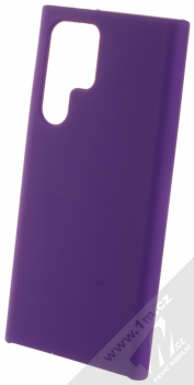 1Mcz Silicone ochranný kryt pro Samsung Galaxy S22 Ultra 5G fialová (violet)